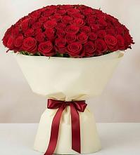 Букет 101 Красная роза Милано в Леличи