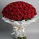 Букет 101 Красная роза Блэк Мэджик в Леличи