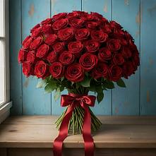 Букет Красные розы Блэк Меджик в Леличи