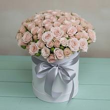 Цветочная композиция из Розы в шляпной коробке в Леличи