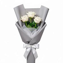 Букет 3 белые розы #REPLACE_PRED# Леличи
