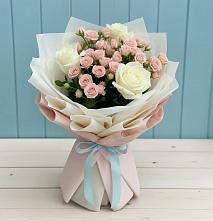 Букет цветов из:  Розы #REPLACE_PRED# Леличи