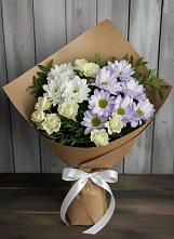 Букет цветов из:  Хризантемы и Розы в Леличи