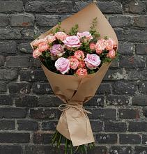 Букет цветов из:  Розы #REPLACE_PRED# Леличи