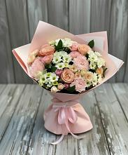 Букет цветов из:  Гвоздики, Розы и Хризантемы в Леличи