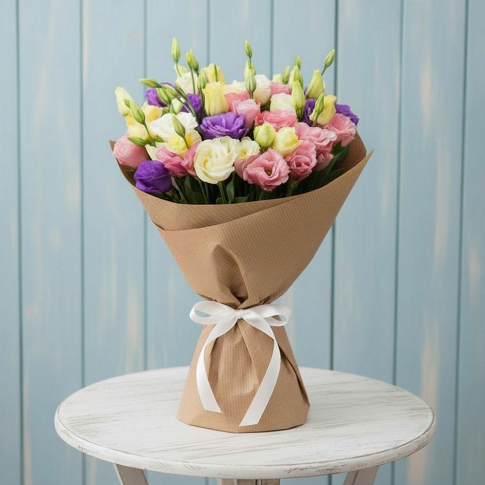 Букет цветов из: Лизиантусы в Леличи