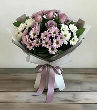 Букет цветов из:  Хризантемы и Розы в Леличи
