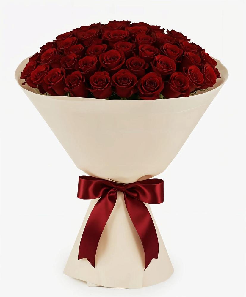 Букет 101 Бордовая роза Блэк Бакарра в Леличи