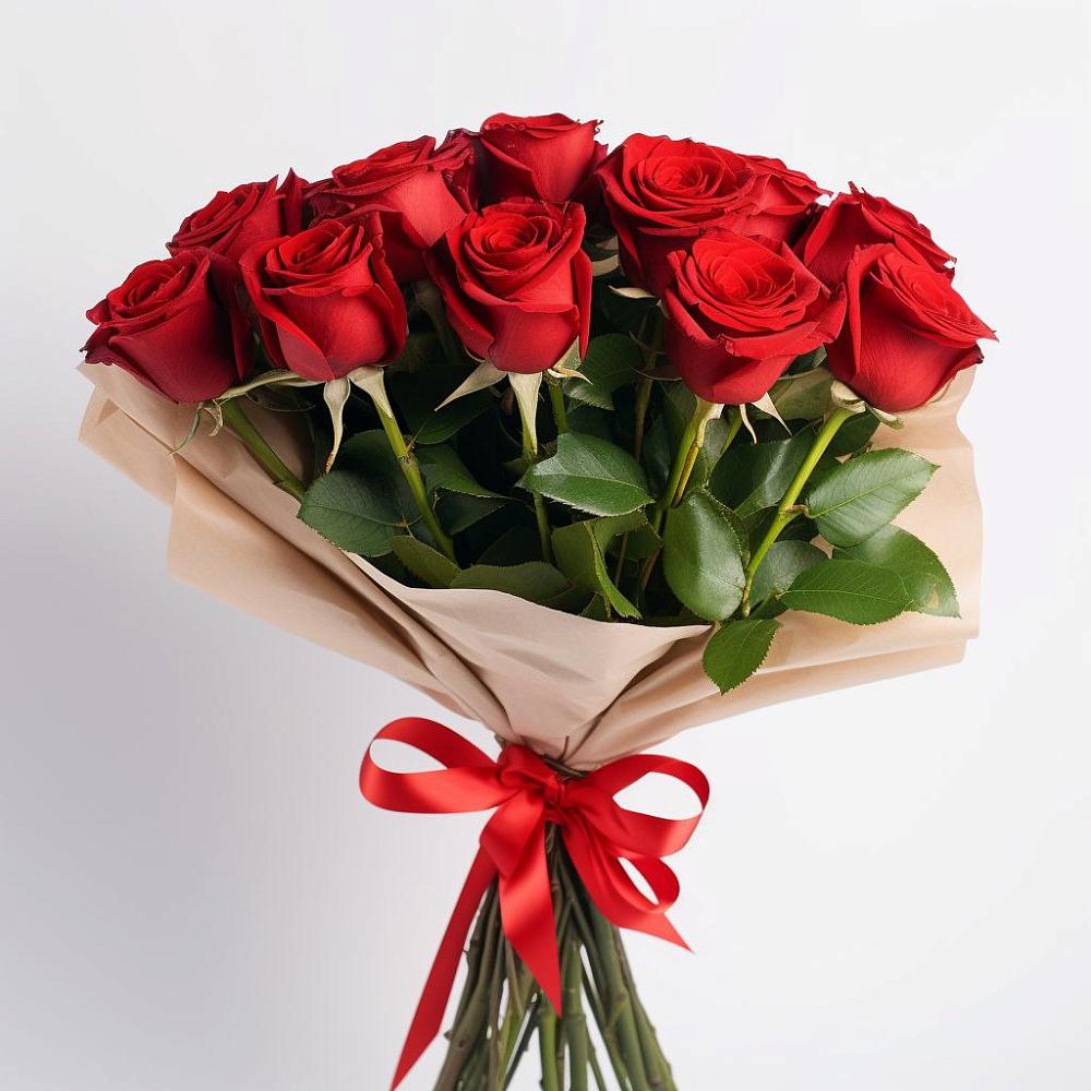 Букет 11 Красных роз Эдлесс Лав в Леличи