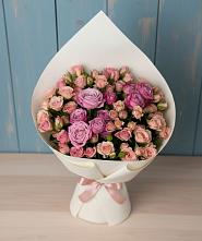 Букет цветов из:  Розы #REPLACE_PRED# Леличи