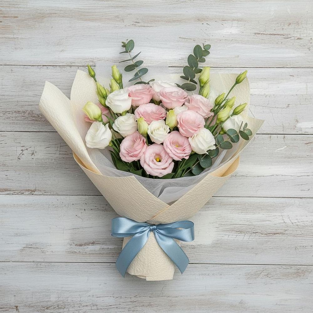 Букет цветов из: Лизиантусы в Леличи